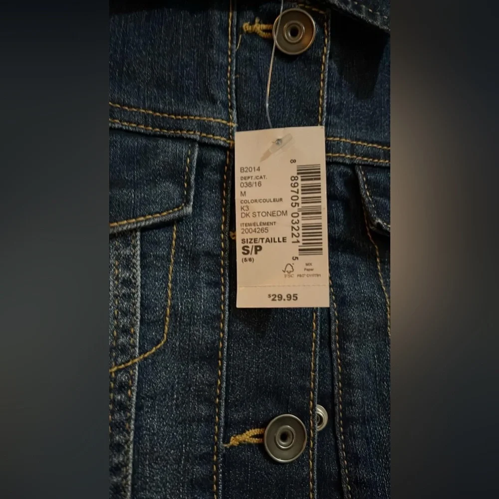 (Z) The Children’s Place Girl's Long Sleeve Denim Jean Blue Jacket, 5/6